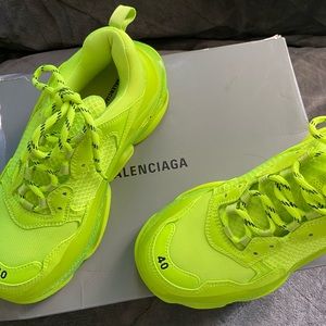 Balenciaga high lighter yellow great pre loved condition worn a few times
